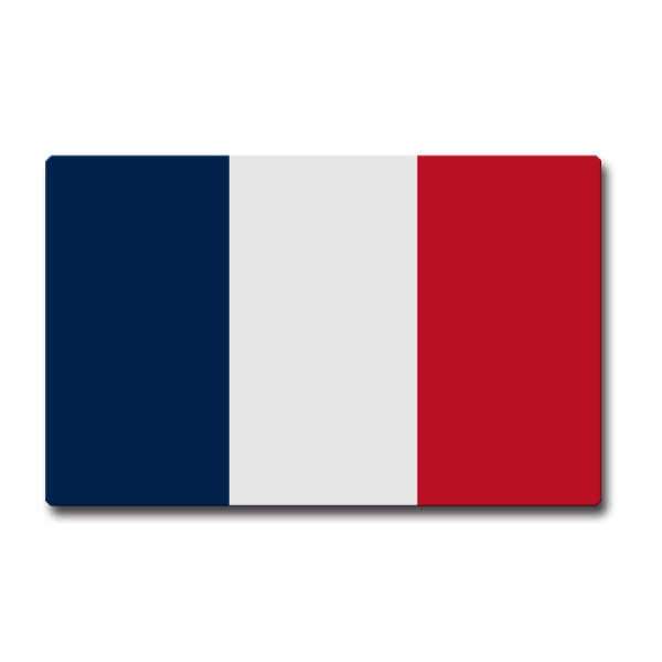 Flagge Frankreich, Magnet 85x55 mm