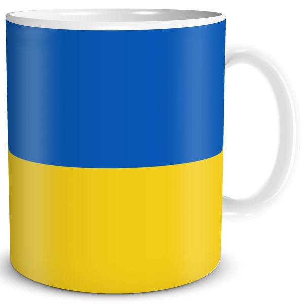 Flagge Ukraine, Tasse 300 ml