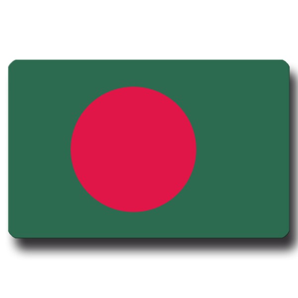 Flagge Bangladesch, Magnet 8,5x5,5 cm
