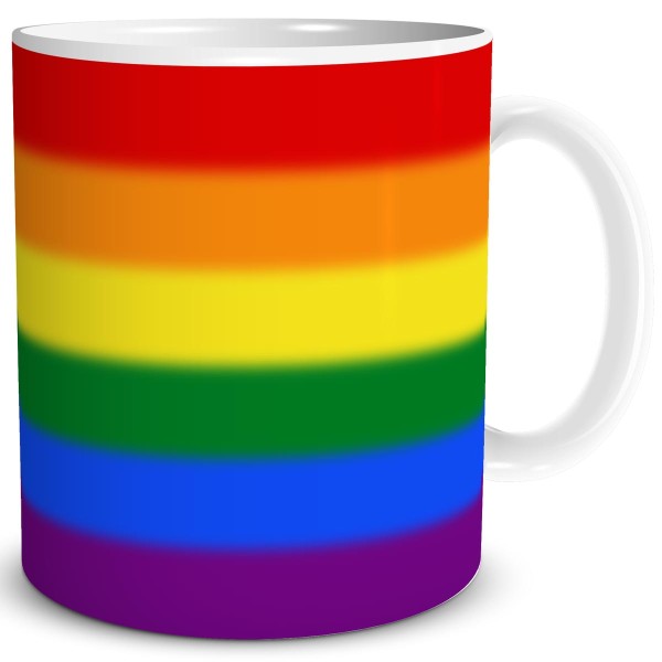 Regenbogen Flagge LGBT, Tasse 300 ml