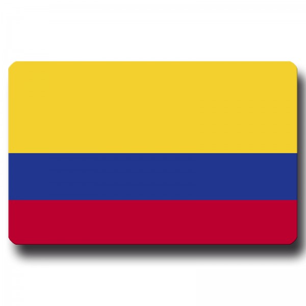 Flagge Kolumbien, Magnet 8,5x5,5 cm