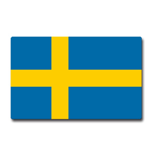 Flagge Schweden, Magnet 85x55 mm