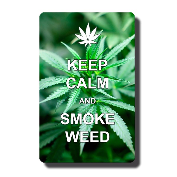Cannabis Keep Calm, Magnet 8,5x5,5 cm