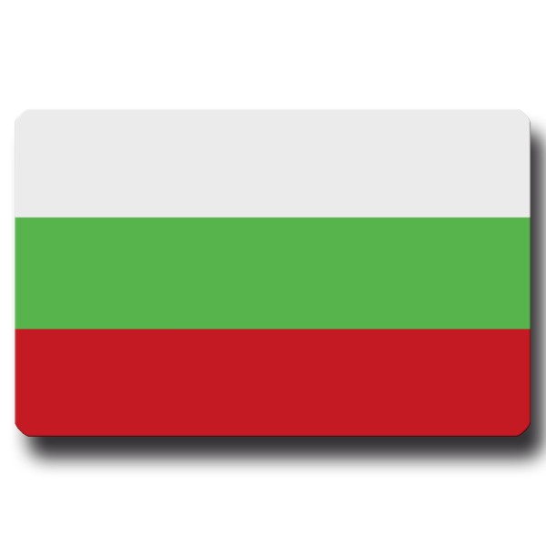 Flagge Bulgarien, Magnet 8,5x5,5 cm