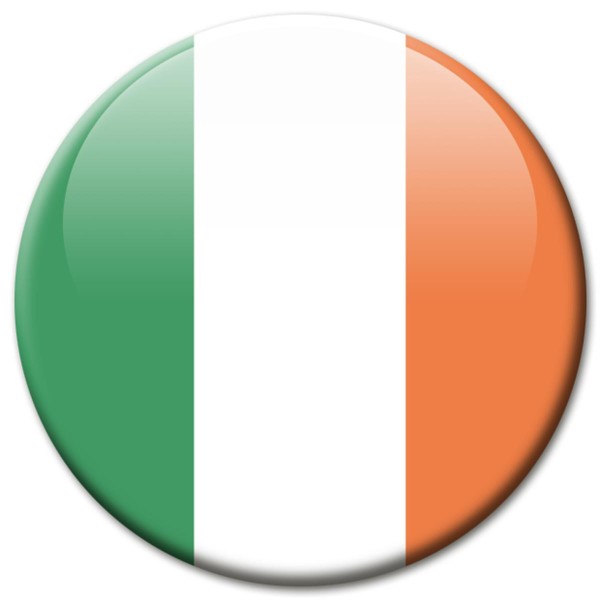 Flagge Irland, Magnet 5 cm