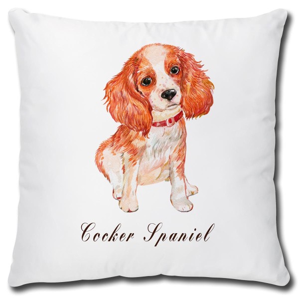 Cocker Spaniel Hund, Kissen 40x40 cm