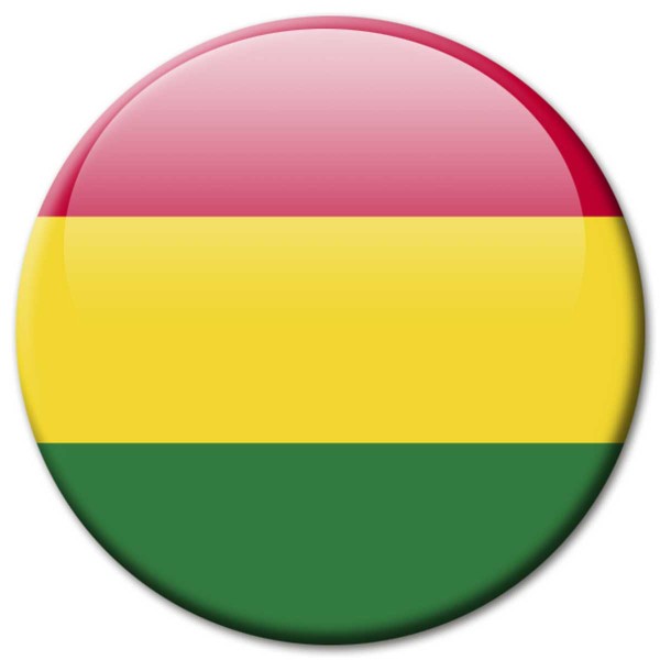 Flagge Bolivien, Magnet 5 cm