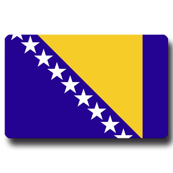Flagge Bosnien Herzegowina, Magnet 8,5x5,5 cm