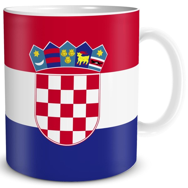 Flagge Kroatien, Tasse 300 ml