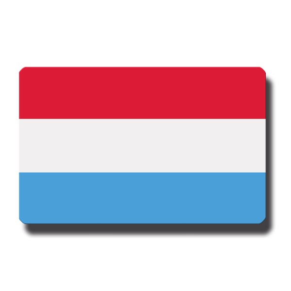 Flagge Luxemburg, Magnet 8,5x5,5 cm