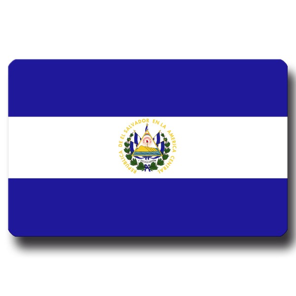 Flagge El Salvador, Magnet 8,5x5,5 cm