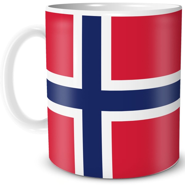 Flagge Norwegen, Tasse 300 ml