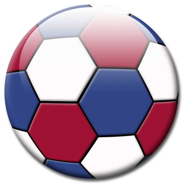 Magnet Fußball - Flagge Niederlande - Ø 5 cm