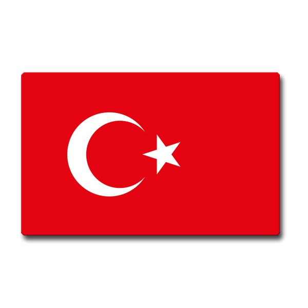 Flagge Türkei, Magnet 85x55 mm
