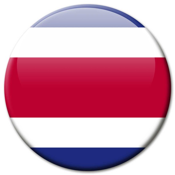 Flagge Costa Rica, Magnet 5 cm