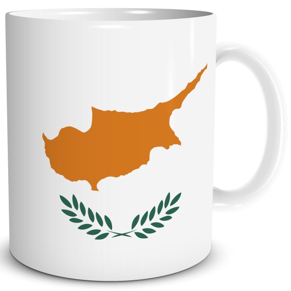 Flagge Zypern, Tasse 300 ml