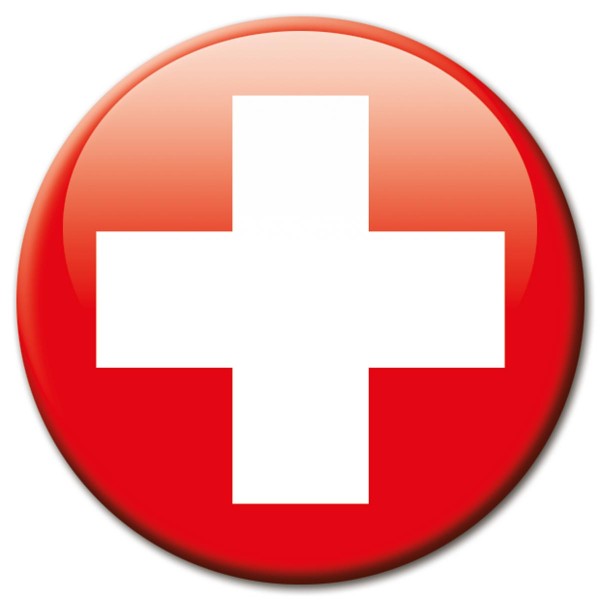 Flagge Schweiz, Magnet 5 cm