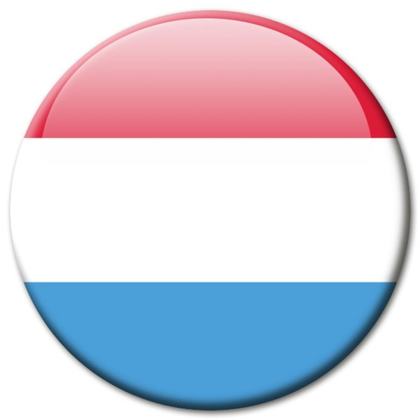 Flagge Luxemburg, Magnet 5 cm